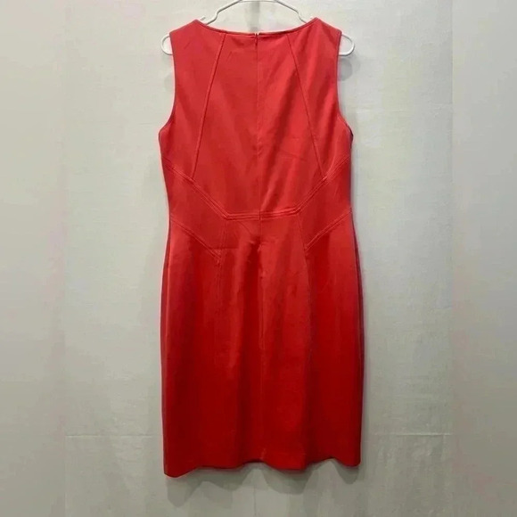 Ivanka Trump Orange Sleeveless Dress Size 14 - Picture 6 of 10